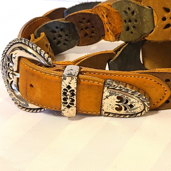 Vintage Brighton Leather Belt Size XL - Picture 2 of 5